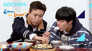 Jong Min & Seon Ho can't believe the taste of this food l 2 Days and 1 Night 4 Ep 154 [ENG SUB]