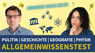 Allgemeinwissenstest Politik, Geschichte, Geografie, Physik | Allgemeinwissen Fragen (2023) #wissen