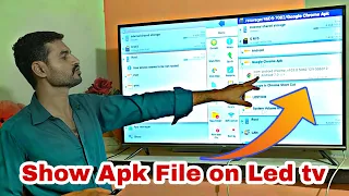 Apk file tcl android led tv mai kaise dekhe || show apk file on android led tv