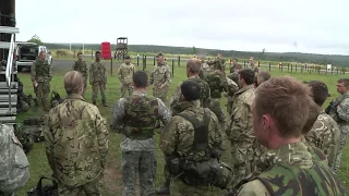 British Army Cadets from Royal Military Sandhurst Academy & U.S West Point Cadets Train Together