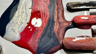 #370 The Ultimate Red Colour Combo For Acrylic Pouring! Fluid Art / Bloom Technique #fluidart