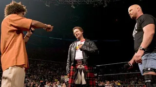 “Stone Cold” Steve Austin and Roddy Piper take down Carlito: WrestleMania 21