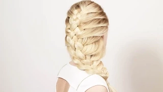 Как превратить косичку в прическу. How to turn a braid to hairstyle