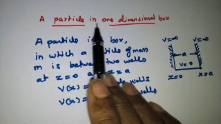 Derivation -  A Particle in a One Dimensional Box