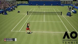 Jelena Ostapenko vs Agnieszka Radwańska - AO International Tennis - Gameplay