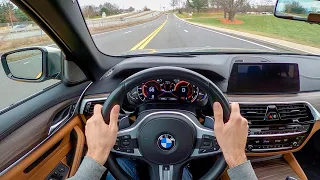 2018 BMW M550i xDrive - POV Test Drive by Tedward (Binaural Audio)