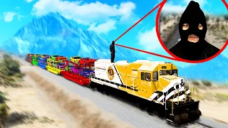 BILLIONAIRE SUPER CAR TRAIN HEIST in GTA 5!