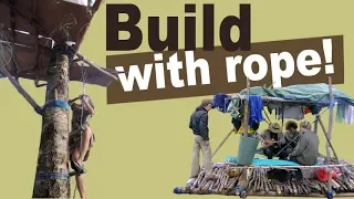 Build any structure with one Knot (Square Lashing)