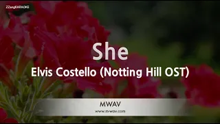 Elvis Costello-She (Notting Hill OST) (Karaoke Version)