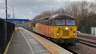 (HD) Colas Rail 56078 passes through Thornaby