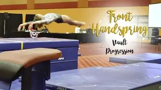 Gymnastics Front Handspring Vault Progression| Buttercup SGG