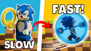 I Built LEGO Sonic a SPEED TRACK!