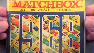 Looking through a Vintage MATCHBOX 1968 Catalog (re-upload)