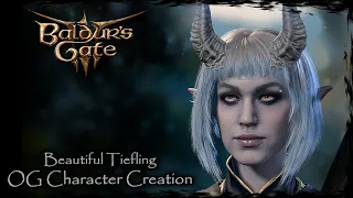 BALDUR'S GATE 3 || Beautiful Tiefling [Original Character #195] - Female Character Creation