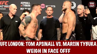 UFC Fight Night London: Tom Aspinall vs. Marcin Tybura weigh in Face off