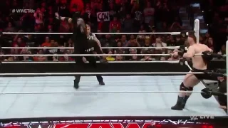 Roman Reigns Superman Punch Vince McMahon 1/4/2016