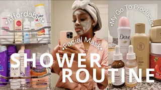 MY REALISTIC AFFORDABLE SHOWER ROUTINE| SELFCARE, BODYCARE,SKINCARE| FEMININE HYGIENE ROUTINE