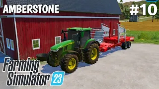 Harvesting Wheat and Making Bales #10 | Farming Simulator 23 | Fs 23 | Timelapse