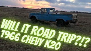 Will it Road Trip?!? 1966 Chevrolet K20 Factory 4x4! Brakes, fuel tank and cooling system upgrades!