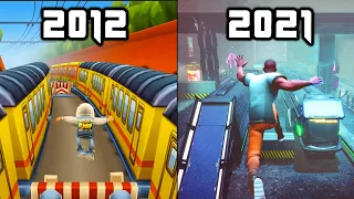 Subway Surfers Evolution 2012 - 2021