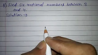 Find six rational numbers between 3 and 4