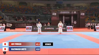 Aoi Funada vs Kazumasa Moto | Quarter-Final Male Kata | Cairo 2024