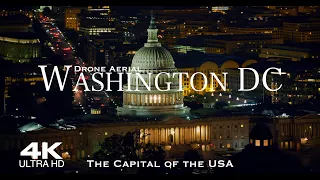 WASHINGTON D.C. 🇺🇸 Top 10 Places Drone Aerial Tour | United States of America USA