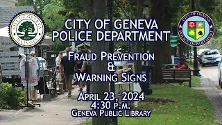 Senior Scam Prevention Seminar - April 23, 2024