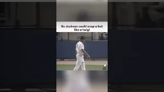 Bo Jackson breaking bats 😳 #mlb #mlbhighlights #baseball #sports