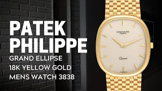 Patek Philippe Grand Ellipse 18k Yellow Gold Mens Watch 3838 Review | SwissWatchExpo