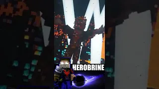 Zombie Looard vs Herobrine Fight (nightmare craft)
