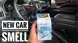 Make Your Truck SMELL like NEW. Meguiars Whole Air Re-fresher Odor Eliminator Review.