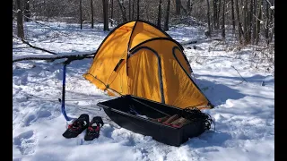 Pulk Sled/Sleeping Bag/Four Season Tent/NEOS Overshoes