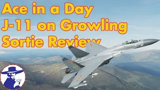 DCS J-11 Ace Mission Sortie Review on Growling Sidewinder Server | Ace in a Day |