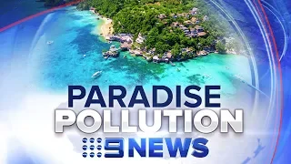 How tourism trashed island of Boracay in the Philippines | Nine News Australia