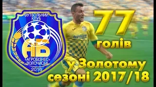 77 голів ФК "Агробізнес" в Золотому сезоні 2017/18