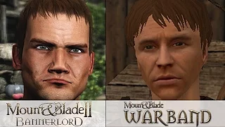 Mount and Blade - Bannerlord vs Warband Comparison (1080p 60fps)