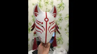 Как сделать маску лисы из папье Маше 2019 / how to make a paper fox mask