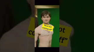 Harry Potter BLOOPER- Daniel Radcliffe struggles with...