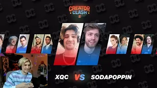 xQc reacts to being on the Creator Clash 2