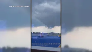 Tornado forms near airport in Chicago
