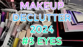 MAKEUP DECLUTTER 2024 // #3 Eyes: mascara, brows, eyeliner & singles