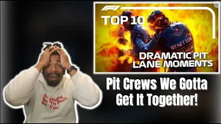 Top 10 Moments of Pit Lane Drama In F1 | DTN REACTS (Repost)