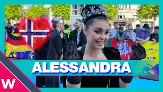 Alessandra (Norway) @ Eurovision 2023 Turquoise Carpet Opening Ceremony | Interview