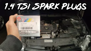 1.4 TSI Spark Plug Install  | NGK SPARK PLUGS (CAXA)