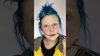 SCARY CORALINE 🪡🧵 makeup tutorial #makeup #makeuptutorial #coraline