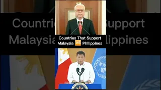 Countries That Support Malaysia 🆚 Philippines || Malaysia 🆚 Philippines Power comparison || #shorts