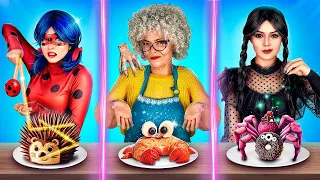 Nonna VS Ladybug VS Mercoledì: Sfida in Cucina