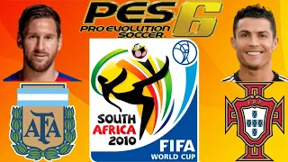 Pes 6 PC Mundial Sudafrica 2010 Argentina Vs Portugal + Link Del Juego