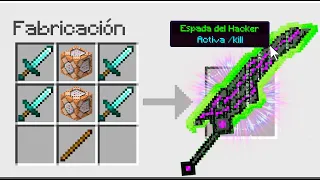 ¿CÓMO CRAFTEAR LA ESPADA del HACKER en MINECRAFT? 💻🗡️ Crafteos 100% Imposibles con Invictor #2